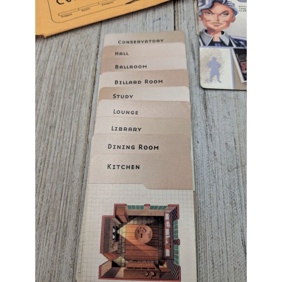 2002 Clue Board Game Replacement Parts Cards Weapons Suspects Rooms - Picture 2 of 9